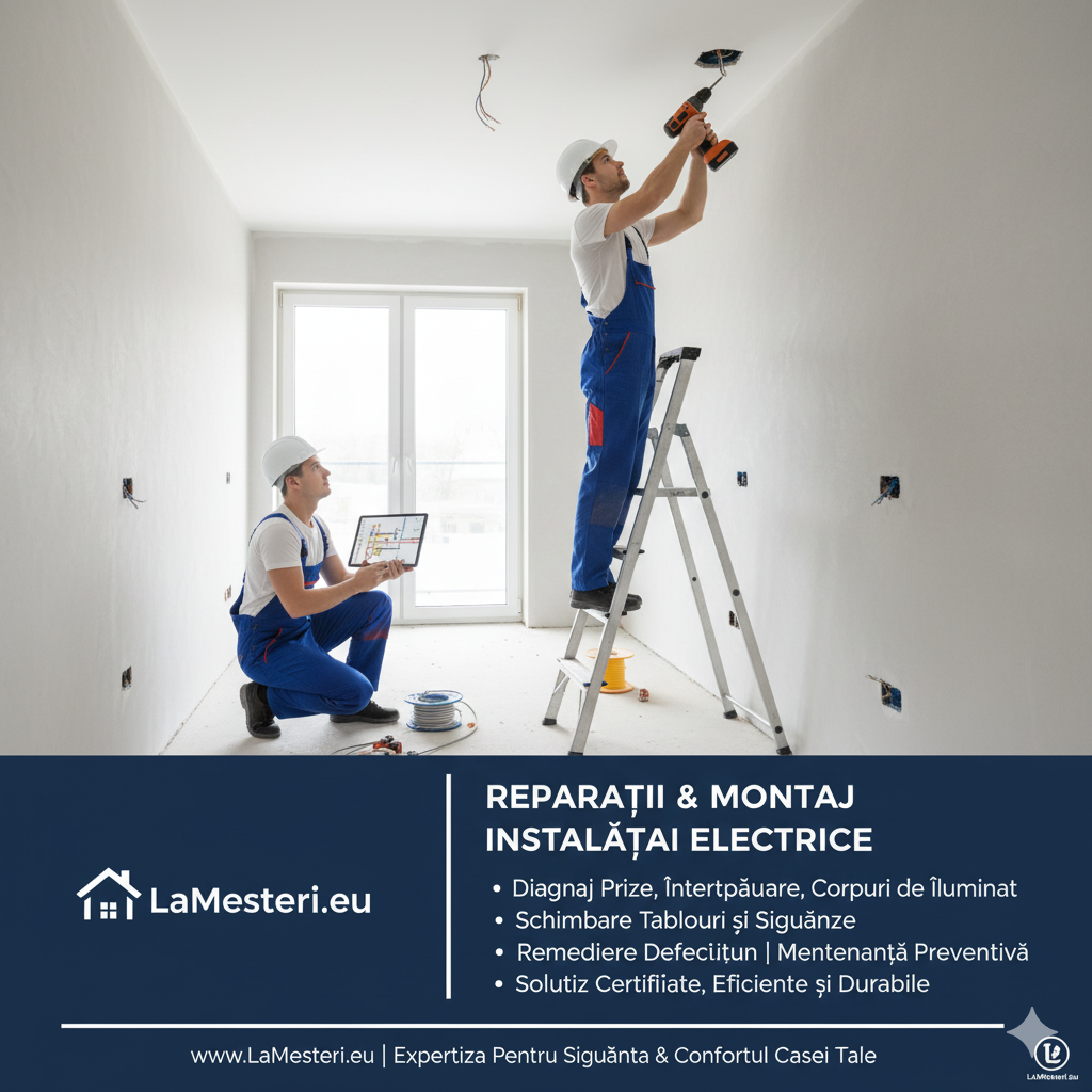 Cei mai buni Electricieni îi găsești LaMesteri.ro