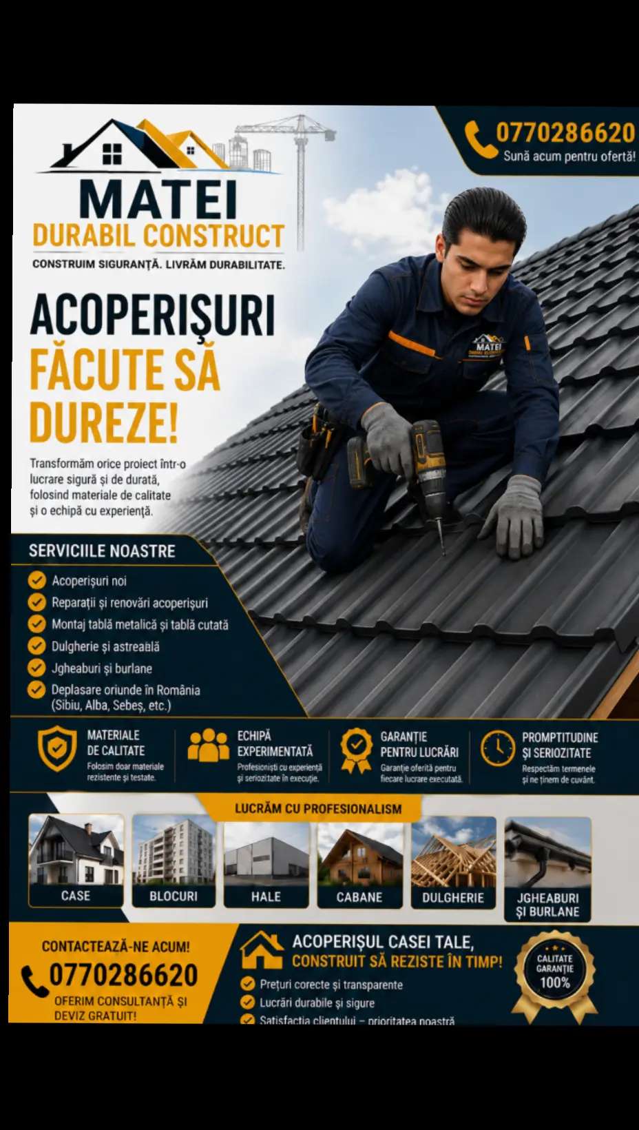 Reparam acoperiș 
