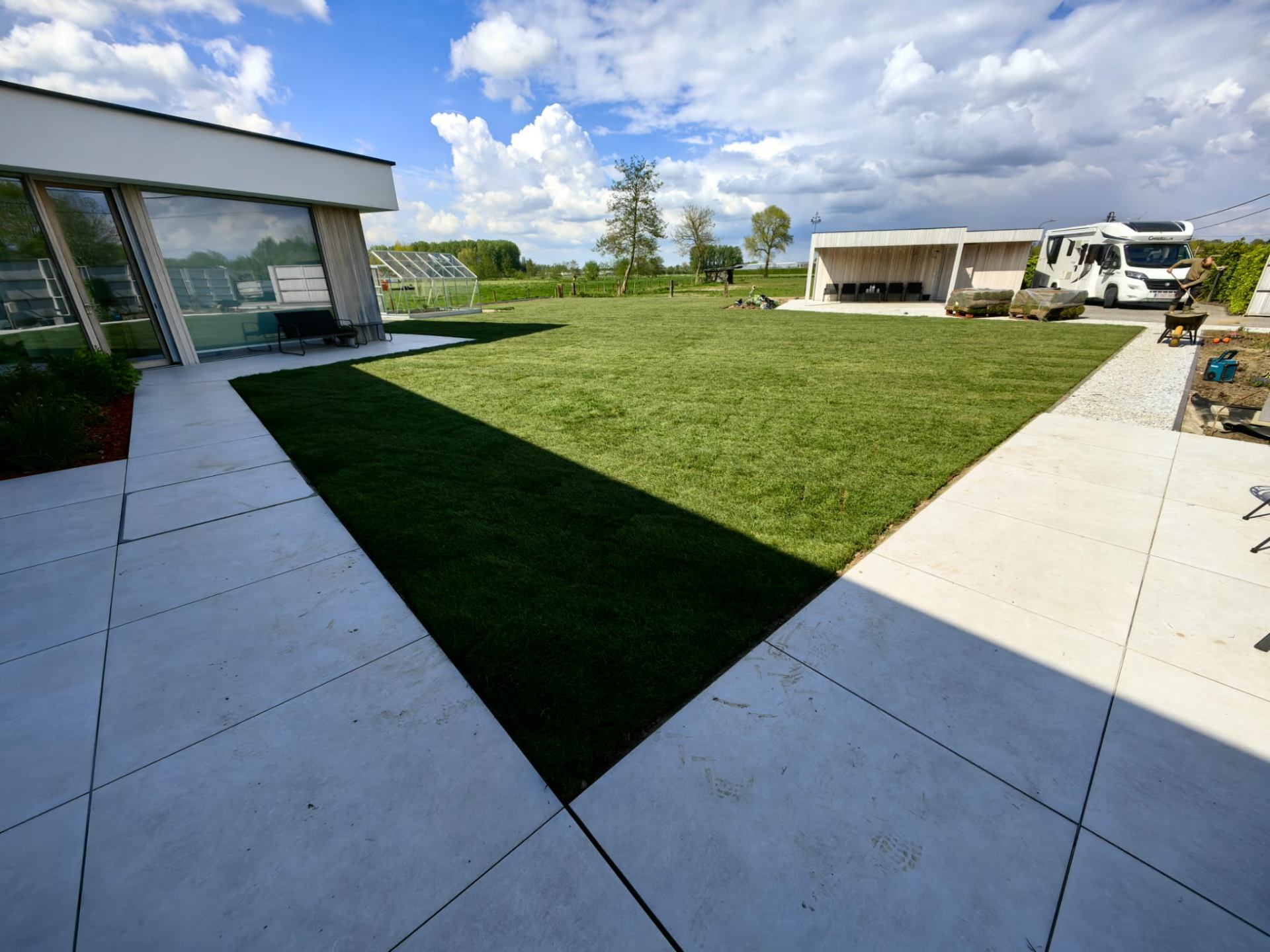 Excavare mecanizată, peisagistică